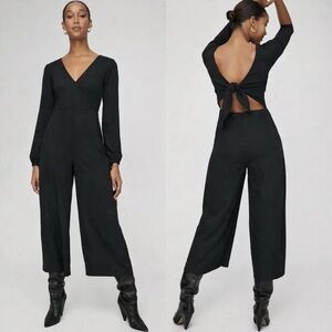 Wilfred V-Neck Tie- back Jumpsuit